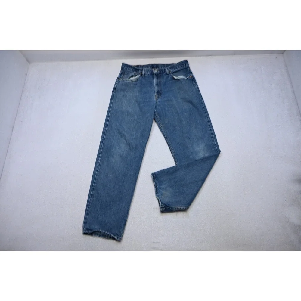 Levis 550 Jeans Mens 34x30 Blue Relaxed Fit Straight Leg Denim Rugged